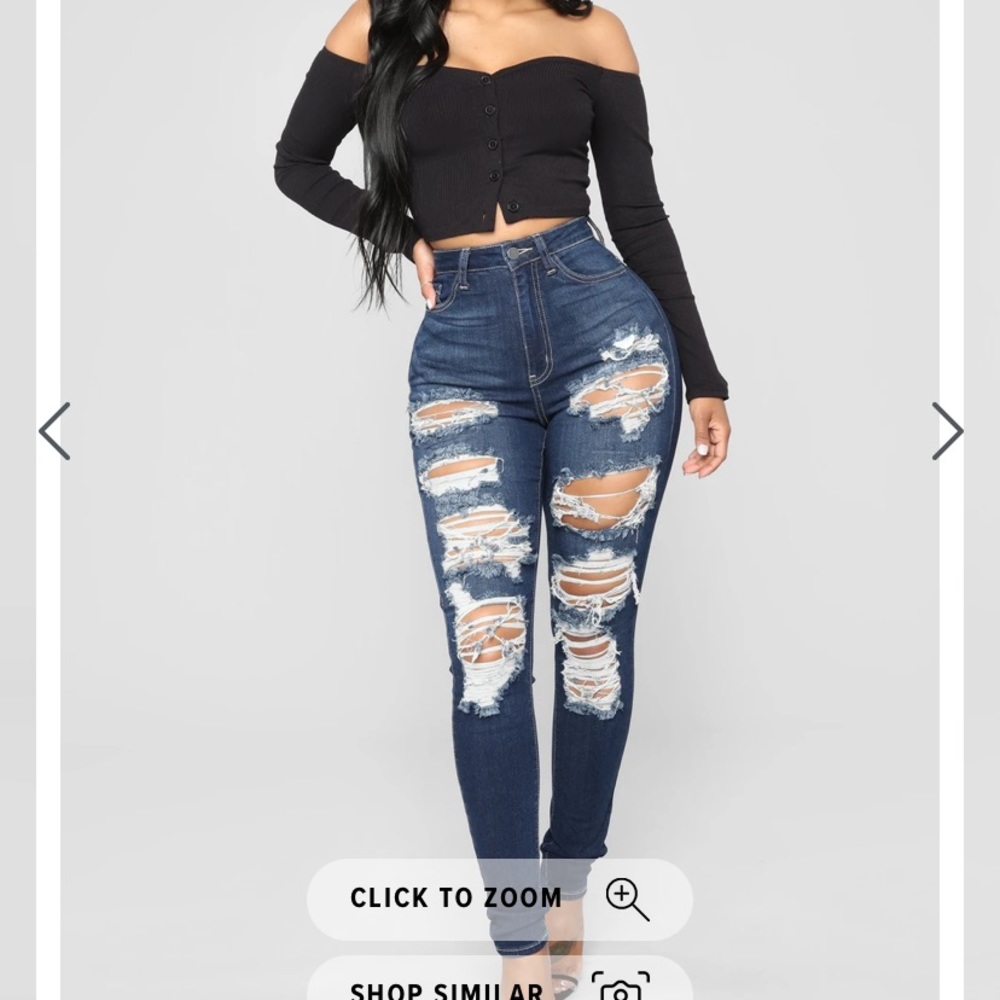 Fashion Nova Ripped Jeans